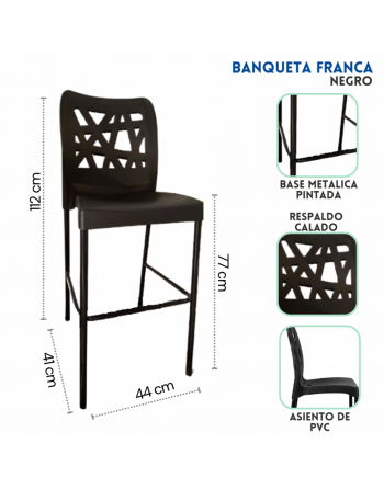 Banqueta Plástica Franca...