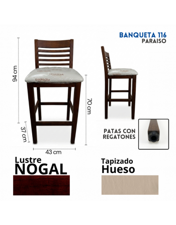 Banqueta Paraiso (116pa) -...