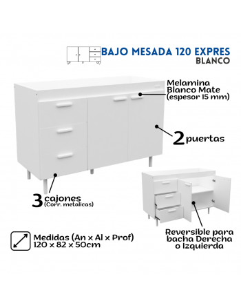 Bajo Mesada Express 120cm...