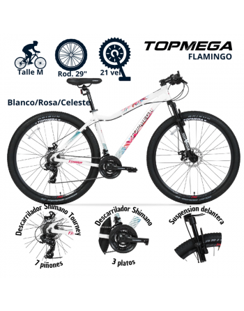 Bici TopMega Flamingo R29....