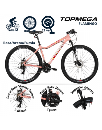 Bici TopMega Flamingo R29....