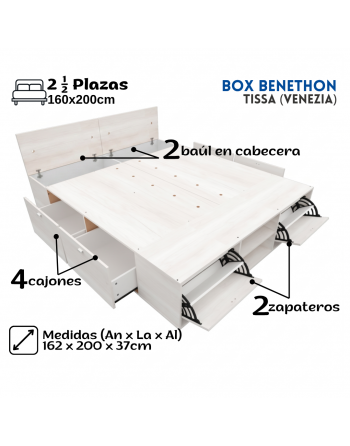 Box Benethon 4 cajones + 2...