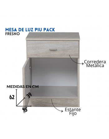Mesa de Luz Piu Pack 1...
