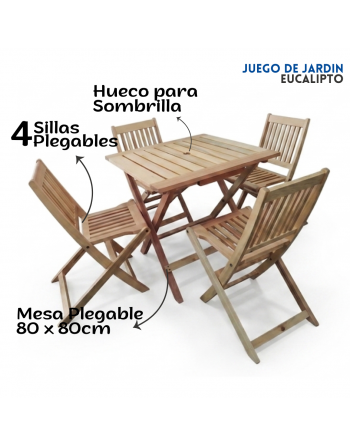 Juego Jardin Mesa Plegable...