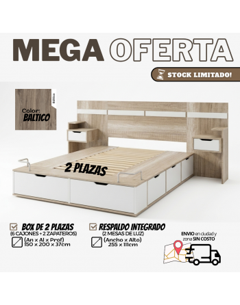 Combo Cama Multifuncion 140...