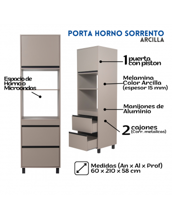 Portahorno Sorrento 60cm...