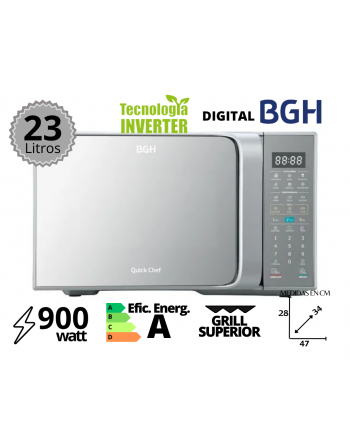 Microondas BGH 23L Digital...