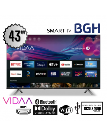 Tv Led Smart BGH 43" Vidaa....