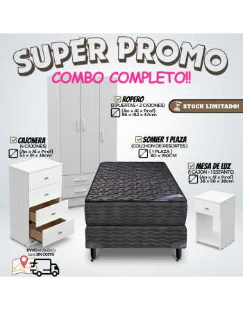 Combo Dormitorio Pack