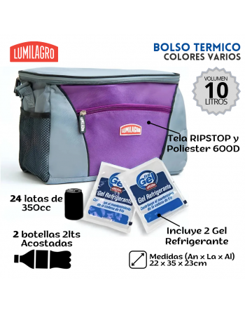 Bolso Térmico Lumilagro 10lts 